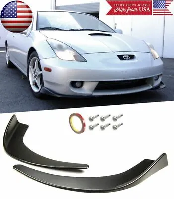 Front Bumper Lip Diffuser Fin Spoiler Splitters Winglet Blade For Mazda Subaru • $33.87