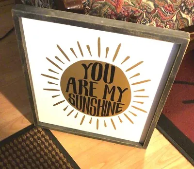 Framed Art Oil On  Canvas  ‘You Are My Sunshine’ • £20.90