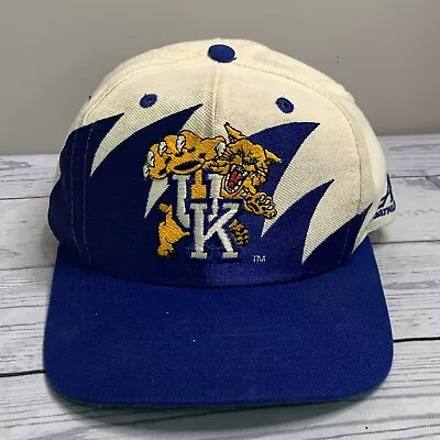 UK Shark Tooth Snapback Hat Kentucky University Wildcats LogoAthletic Cap 90’s • $225