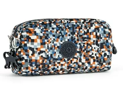 £26.10 • Buy Kipling ROOZIE Large Toiletry Bag With Side Handle - Pixel Check Pr