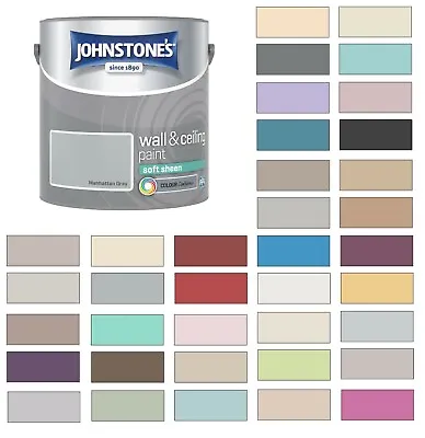 £18.77 • Buy Johnstones Wall Ceiling Soft Sheen Emulsion Paint 2.5 Litres - ALL COLOURS!!