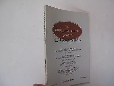 Ohio History 1957 Marietta Cincinnati Railroad Steubenville RR Canal Ft Defiance • $45