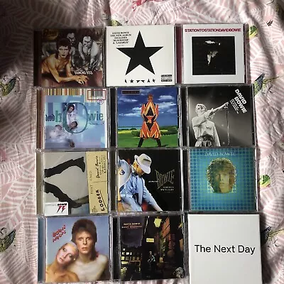 12 X David Bowie CD Bundle : Ziggy Low Blackstar Next Day Etc • £29.99