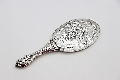 Vintage Silver Miniature Hand Mirror Marked 900 • £39