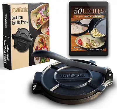 Tortillada – Tortilla Press Quesadilla/Roti Maker (20 Cm) Cast Iron 20cm  • £45.84