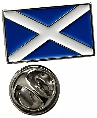Scotland Saltire St Andrew Flag Enamel & Metal Lapel Pin Badge FREE UK Delivery! • £2.99