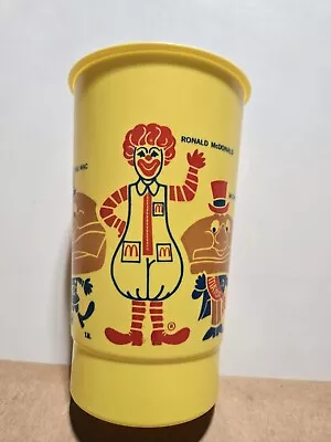 Vintage McDonald’s 1960s Plastic Yellow Characters Drinking Cup Tumbler • $15