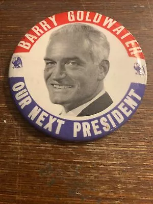 Barry Goldwater 3.5 Inch Political Campaign Pinback Button • $8