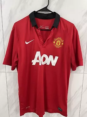 Manchester United 2013/2014 Home Football Shirt Soccer Jersey Size L • $35