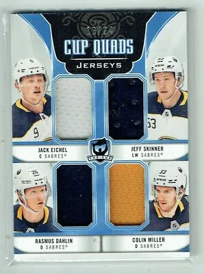 19-20 UD Upper Deck The Cup Quads  Eichel--Skinner--Dahlin--Miller  /24  Jerseys • $39.99