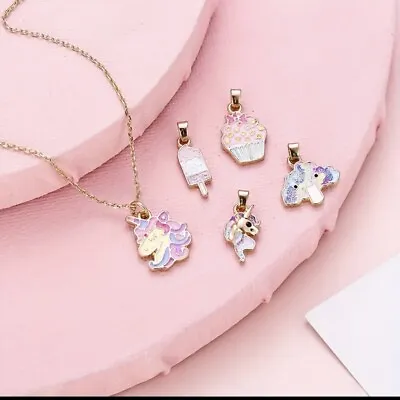 $12.99 • Buy Unicorn Necklace Set Jewelry Girls Little Kids Surprise Loved Gift