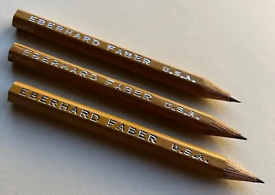 Vintage Eberhard Faber NOS Wood Scoring Pencil Lot Of 3 Golf Bridge USA • $24.99