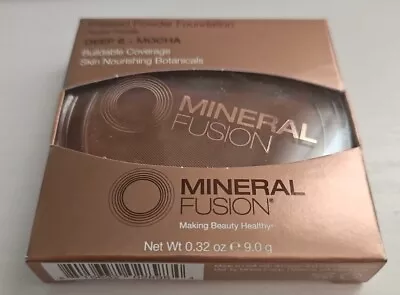 Mineral Fusion Pressed Powder Foundation Deep 6 Mocha 0.32 Oz Buildable Coverage • $14.99