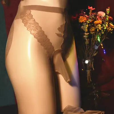 Men's Pantyhose Stockings Nylon Tights Pouch Lingerie Dance Clubwear Underwear # • $7.44