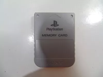 Gray PlayStation 1 PS1 Sony SCPH-1020 Tested Memory Card Official OEM • $13.98