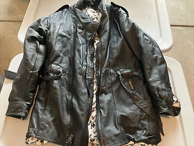 Men’s Vintage Golden Goose Daniel Young Black Leather Jacket Small (runs Larger) • $250