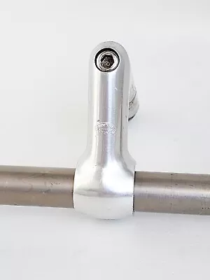 $32 • Buy Cinelli 1E Quill Stem 65mm Oval Logo 26.4m Handlebar Clamp Silver Vintage Road