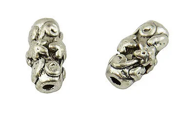 Pack Of 8 Metal Tube Spacer Beads - 14x12mm (5-53) • £3.01