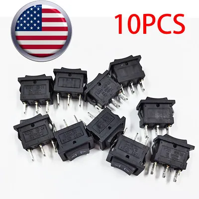 10Pcs KCD1 Mini Rocker Switch Momentary (On)-Off-(On) 6A/250VAC USA Stock!!! • $9.87