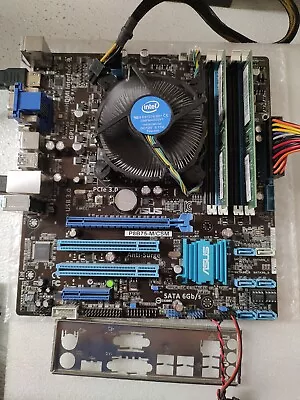 Motherboard Cpu Ram Combo Intel I5 3470; 3.20ghz 8GB ASUS P8B75-M. P00022 • $39