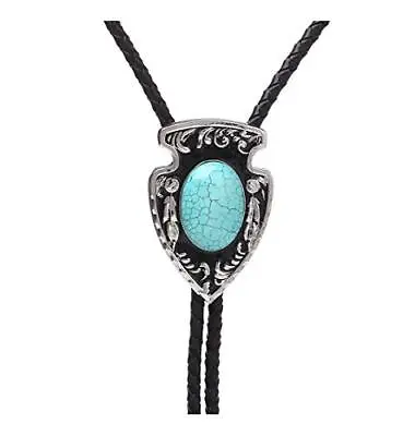 Black Bolo Tie For Men Native American Western Cowboy Bolo Tie • $18.99