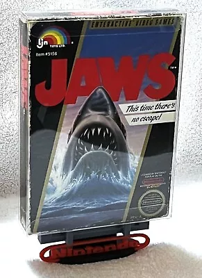 1987 JAWS • CIB W/CASES & STAND • VINTAGE NES NINTENDO • $185