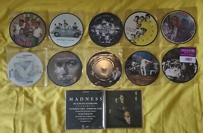 £225 • Buy FULL SET OF MADNESS 7  PICTURE DISCS (Non Shaped) BUNDLE