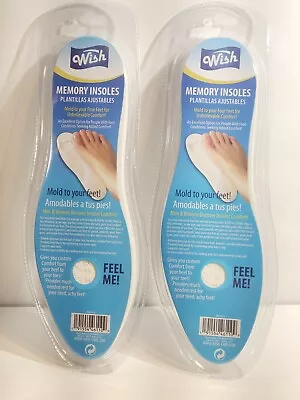 2  Memory Foam Insoles Unisex Fits Any Shoe Cushion Feet Pad (2 Pack) • $8.99