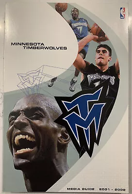 2001-02 Minnesota Timberwolves Basketball Official Media Guide Book (B120) • $11.99