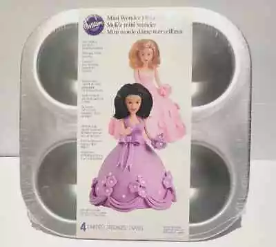 Wilton Mini Wonder Mold Doll Cake Pans Wonder Mold 4 Cavity 2105-3020 • $26.99