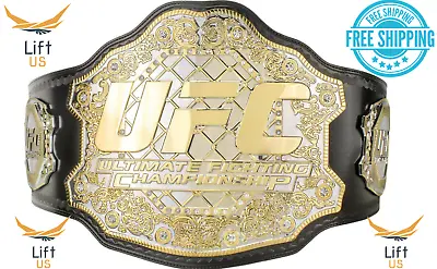 UFC ULTIMATE FIGHTING CHAMPIONSHIP TITLE REPLICA BELT 2MM Brass Dual Plate Adult • $124.99