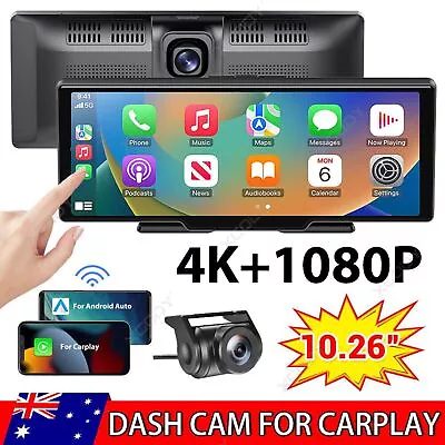 XGODY 4K Touch Dash Camera Cam Dual Car Recorder For CarPlay Android Auto NEW • $145