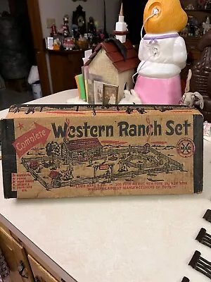 Vintage 1950's Marx Western Ranch Set - Bar M Ranch • $69.99