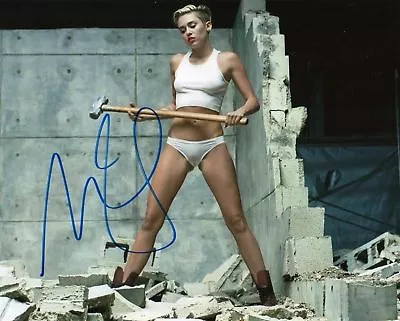 Miley Cyrus Autographed Signed A4 Pp Poster Photo Print 9 • £6.89