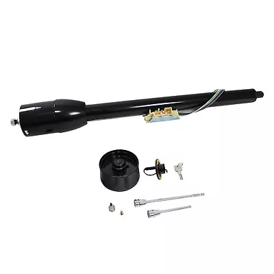 32  Black Tilt Steering Column With Key Floor Shift For GM Chevy Pontiac • $241