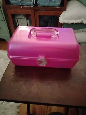 $6 • Buy Vintage 1990's Caboodles Hot Pink 2 Tier Makeup Case-great Condition-so Nice!!!