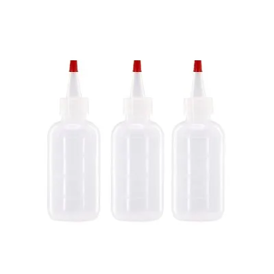 12 Pack Of 4oz (120mL) Plastic Boston Round Squeeze Bottles + Yorker Caps LDPE • $14.85