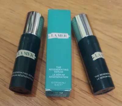 Lot Of 2 - LA MER The Regenerating Serum .17 Oz Travel Size NEW  • $30