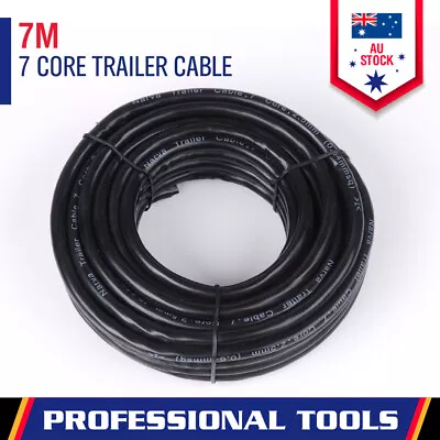 7m 7 Core Wire Cable Trailer Boat Truck Caravan Car Wiring Led Light Roll PVC • $24.69