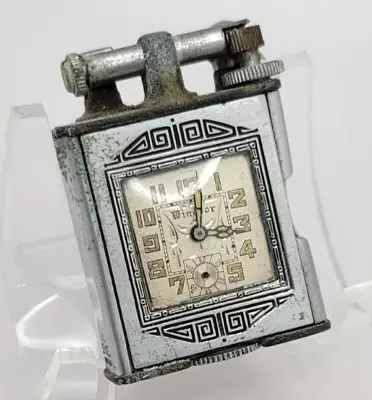 Vintage Art Deco Lift Arm Lighter Watch AS IS For Restoration Or Parts • $100