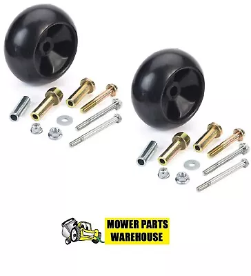 2 Repl John Deere Lawn Mower Deck Wheel Kit Am125172 Am116299 Am133602 X Series • $34.95