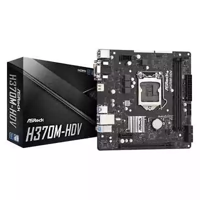 Asrock H370M-HDV Motherboard Intel H370 LGA 1151 (Socket H4) ATX • £84.06