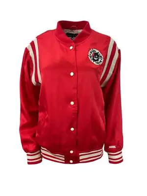 SCOTCH & SODA Men's Red Satin Popeye Retro Bomber #900 M NWT • $99.20