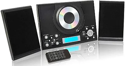 £49.95 • Buy CD Player FM Radio USB Remote Control Clock & Alarm GTMC-101 MK2 Black