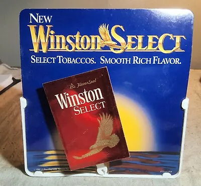 Vintage 1992 Battery Operated Moving Store Display Sign Winston Select Cigarette • $69.95