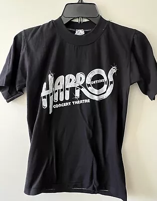 Vtg 80’s Harpos Detroit Concert Theatre Tour T Shirt Fits Men’s XS (tag S) • $43.18