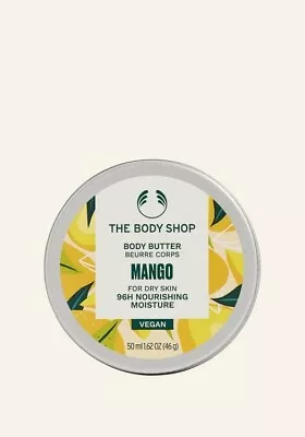 £6.99 • Buy THE BODY SHOP Mango Body Butter VEGAN 50ml For Dry Skin 96H Nourishing BRAND NEW