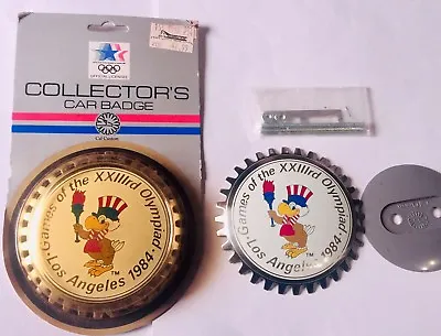 NEW Vintage 1984 Los Angeles Olympics Car Grille Badge Emblem Hood LA In Package • $8.49