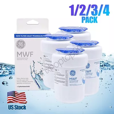 1/2/3/4 Packs GE MWF New Genuine 46-9991 MWFP Smartwater Fridge Water Filter New • $11.99