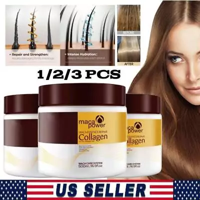 Premium Collagen Hair Mask Deep Repair Conditioning Coconut Oil Hair Mask • $23.99